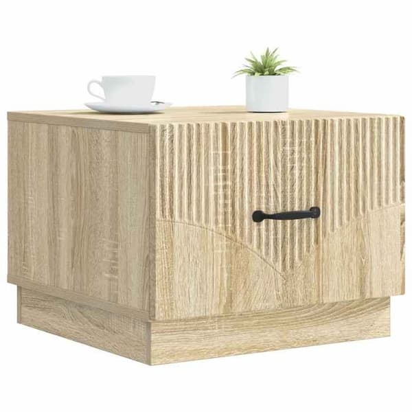 Maison Exclusive - Sofabord Egetræ Sonoma 49 x 50 x 37 cm Ingeniørtræ