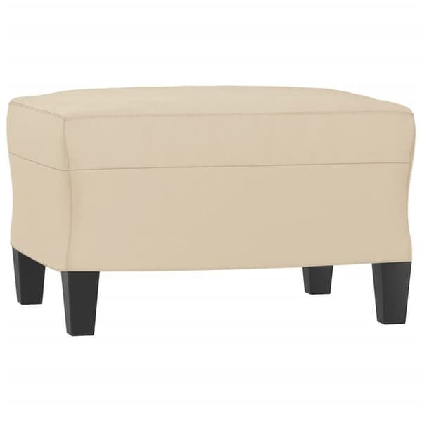 Maison Exclusive - 3-delars soffgrupp med kuddar i crèmefärgad mikrofiber Grädde