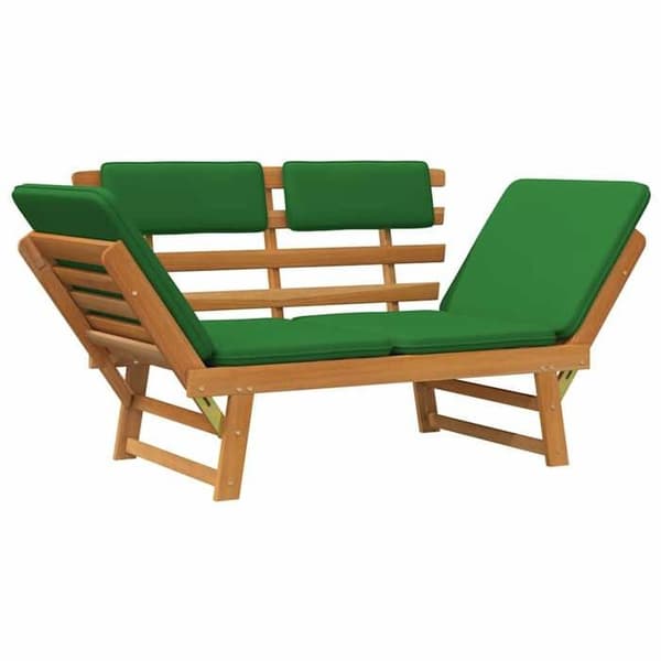 Maison Exclusive - Bænk til haven med 2-i-1 puder 190 cm Solid akacietræ