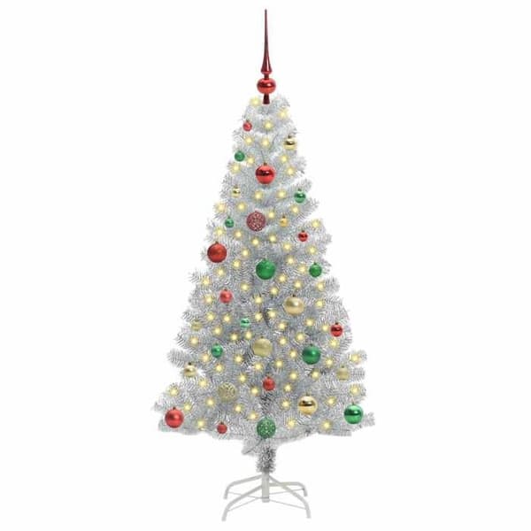 Maison Exclusive - Hopeinen joulukuusi 150 cm PET
