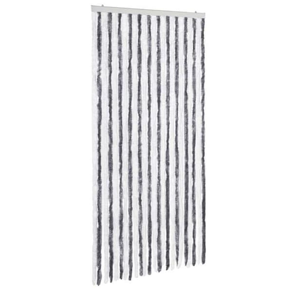 Maison Exclusive - Harmaa ja valkoinen hyttysverkko 100x220 cm Chenille