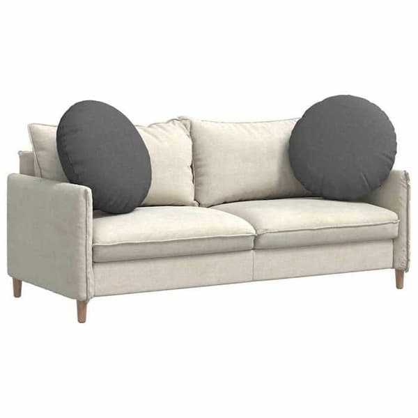 Sittkuddar - EXKLUSIVT HEM - Set om 2 - Mörkgrå - Rund Ø80 x 29 cm - Tvättbara överdrag Mörkgrå
