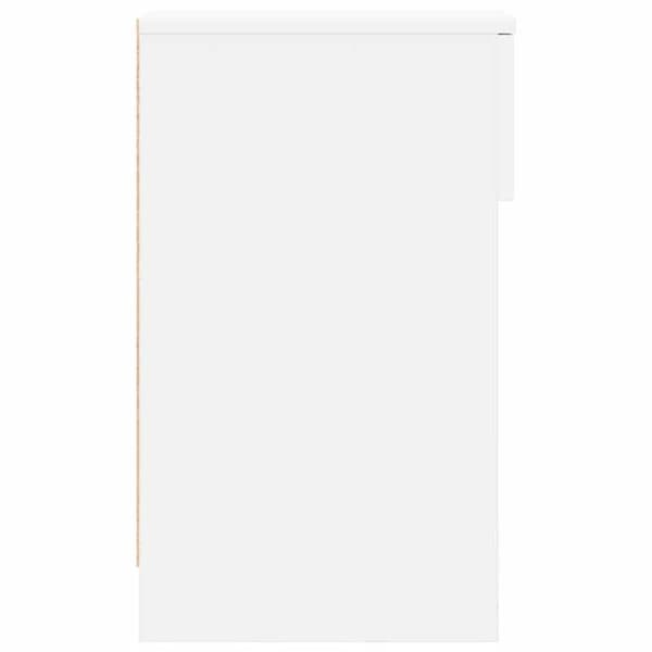 Maison Exclusive - Nattduksbord med vit låda 20x36x60 cm
