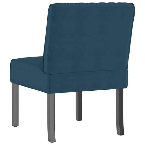 Maison Exclusive - Blå velour stol uden armlæn