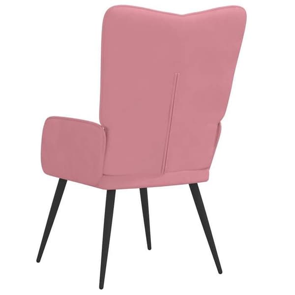 Maison Exclusive - Avkopplingsstol Rosa Sammet Ros