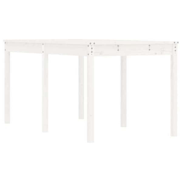 Havemøbel - EKSKLUSIV HUS - 159,5x82,5x76 cm - Massivt fyrretræ - Hvid - Rektangulær Vit