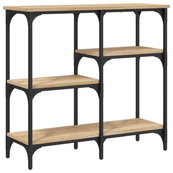 Maison Exclusive - Konsolbord Egetræ Sonoma 80x29x75 cm Ingeniørtræ