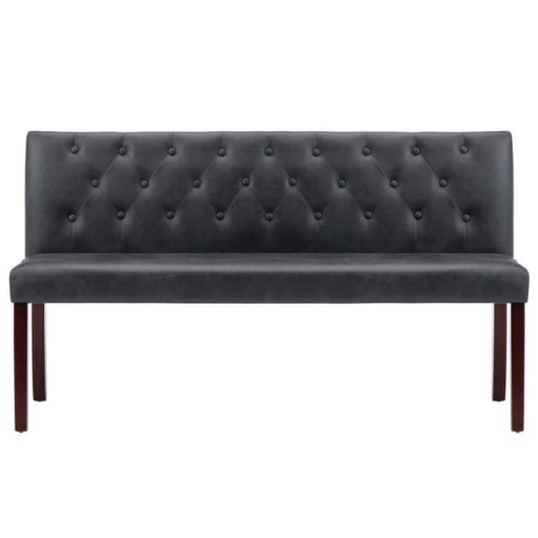 Maison Exclusive - Bænk 148,5 cm Grå Syntetisk Suede Grå
