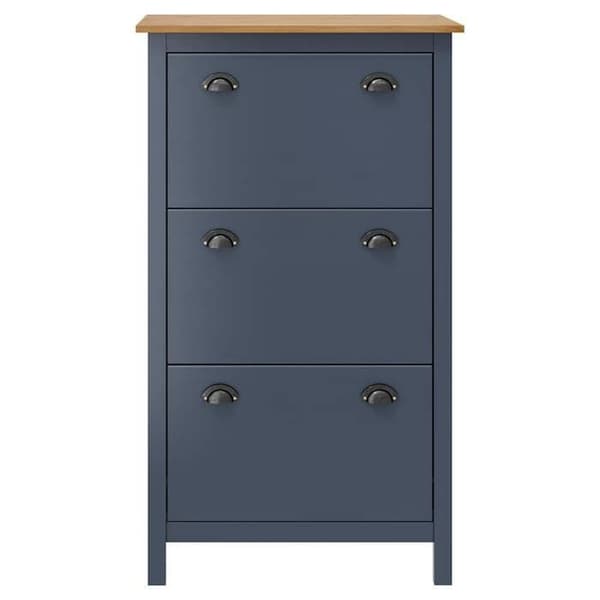 Maison Exclusive - Skoskab Hill Grå 72x35x124 cm Solid fyrretræ Grå