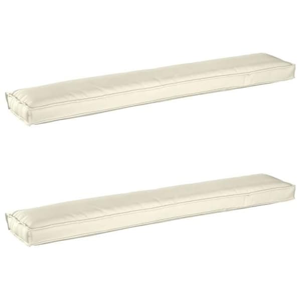 Maison Exclusive - Set med palettkuddar 2 st Oxfordtyg Creme Grädde