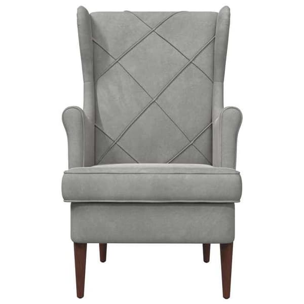 Maison Exclusive - Lysegrå Velour Stol
