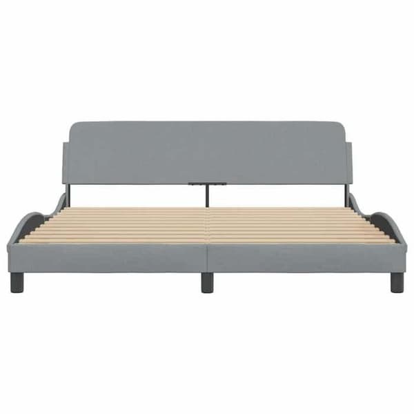 Sengestel - EKSKLUSIV HUS - Dover - 180x200 cm - Lys grå - Lamelseng Ljusgrått
