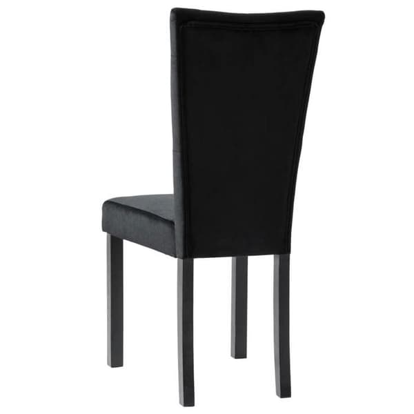 Maison Exclusive - Matstolar set om 4 Svart Sammet Svart