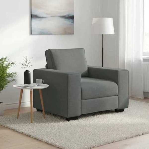 Maison Exclusive - Tummanharmaa nojatuoli 100x77x82 cm kangas