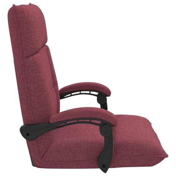 Maison Exclusive - Justerbar gulvstol Bordeaux Stof