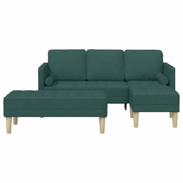 Soffgrupp - EXKLUSIVT HEM - Modulär - Mörkgrön - Andningsbart polyester - Träram Mörkgrön