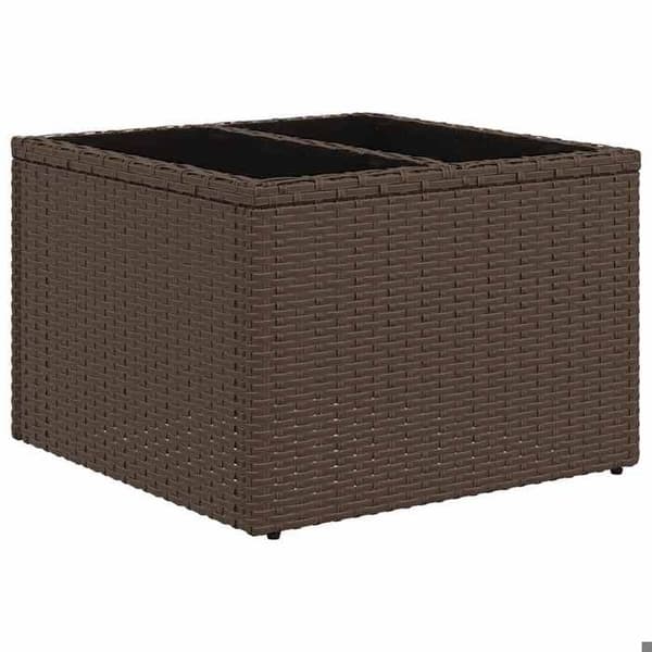 Maison Exclusive - Trädgårdsmöbler med kuddar 6 delar brun flätad resin