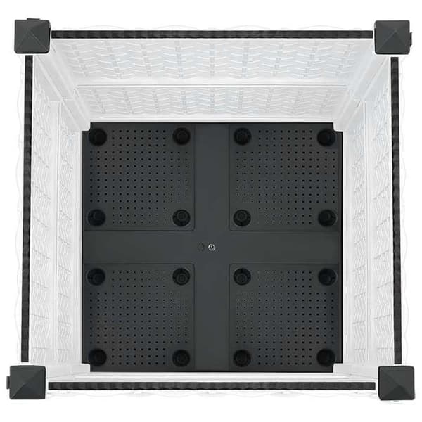 Maison Exclusive - Hævet seng 40x40x38 cm Polypropylen Vit