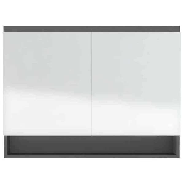 Maison Exclusive - Badeværelsesspejlskab 80x15x60 cm MDF Grå