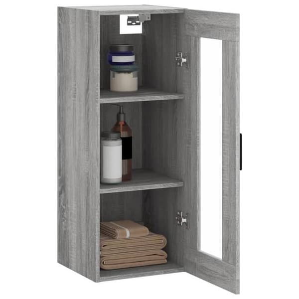 Maison Exclusive - Väggskåp sonoma grå 34,5x34x90 cm