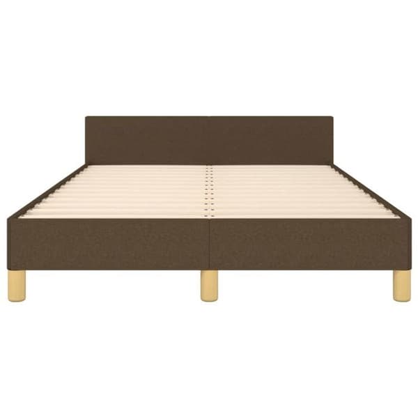 Maison Exclusive - Sengestel uden madras mørkebrun 120x200 cm stof