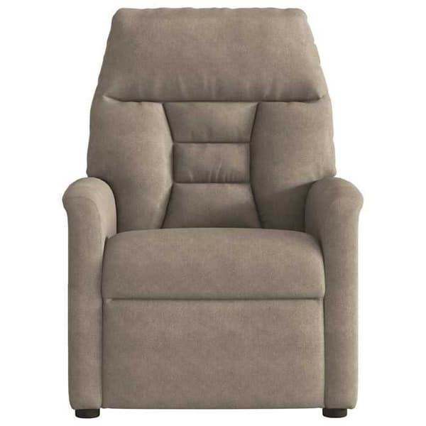 Maison Exclusive - Elektrisk vippe stol taupe mikrofiber stof