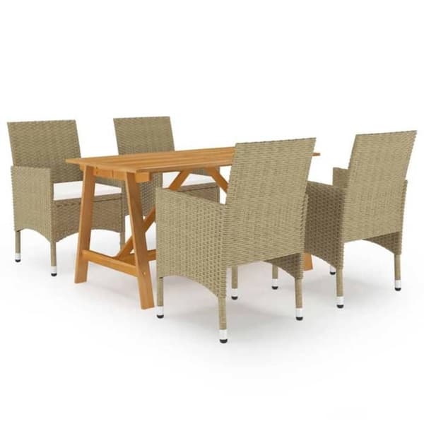 Maison Exclusive - Trädgårdsset 5 delar Beige