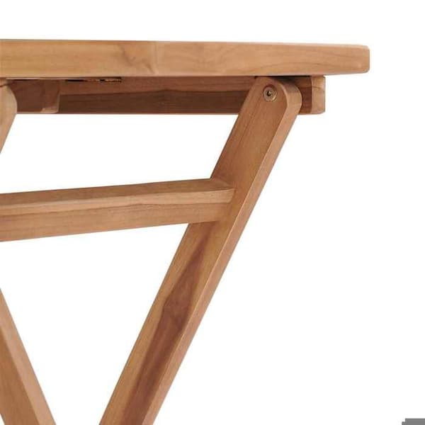 Maison Exclusive - Sammenklappeligt havebord 60x60x75 cm Solid teaktræ