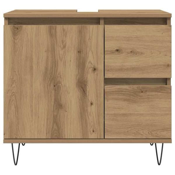 Maison Exclusive - Badeværelsesvaskeskab i håndlavet eg 65x33x60 cm