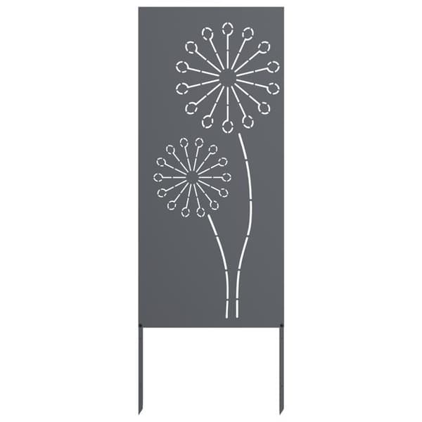 Trädgårdsskärm - EXKLUSIV HEM - Rektangulär - Antracit - Stål med matt finish - 50 x 140 cm antracit