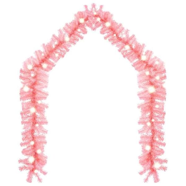 Julegirlander - EKSKLUSIV HUS - 10 m - Rosa - Økonomisk LED - USB 5V Ros