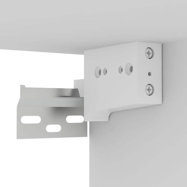 Væghængt TV-møbel - EKSKLUSIV HUS - 100 x 30 x 26,5 cm - Hvid - 2 rum - Spånplader Vit