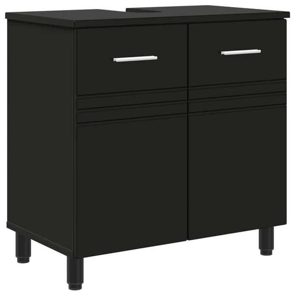 Maison Exclusive - Badeværelsesvaskeskab Sort 60 x 35 x 60 cm