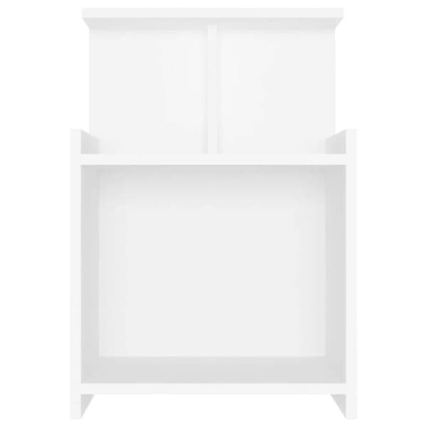 Maison Exclusive - Sängbord 2 st vit 40x35x60 cm ingenjörsträ Vit