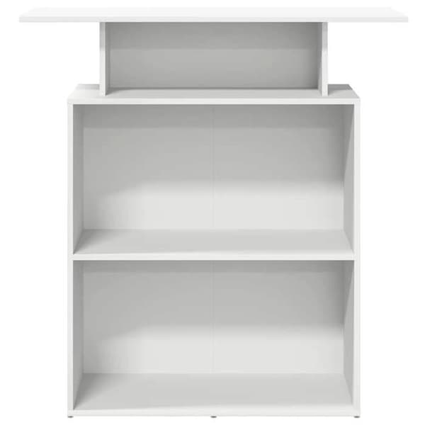 Maison Exclusive - Vit receptionsbord 100x40x104 cm Ingenjörsträ Vit