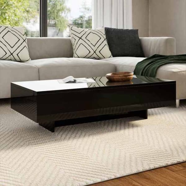 Maison Exclusive - Sort blank sofabord Skinande svart