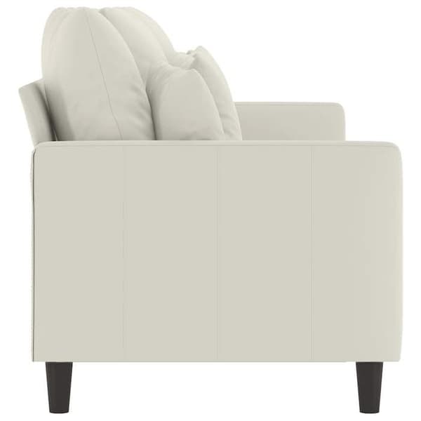Maison Exclusive - 3-paikkainen sohva, kerma 180 cm sametti Grädde
