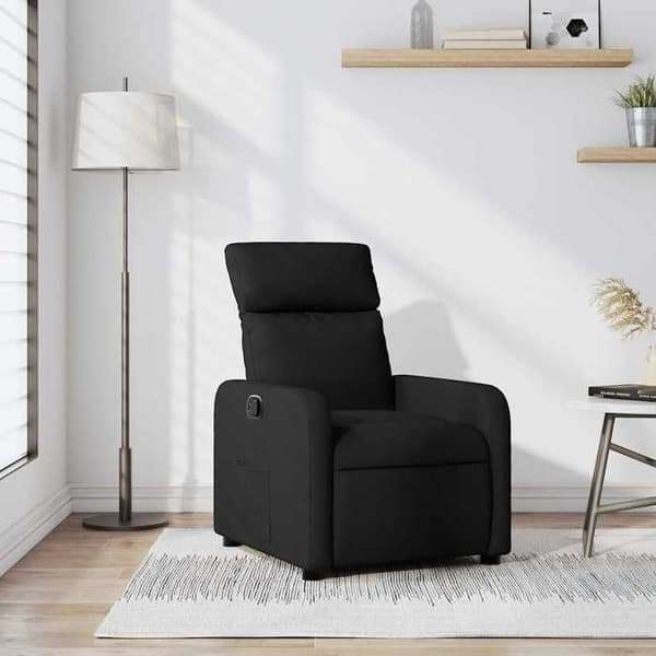 Lænestol - EKSKLUSIV HUS - Lænestol - Sort - Læneposition 135° - Side lomme Svart