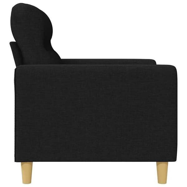 Maison Exclusive - Musta 2-paikkainen sohva 120 cm Kangas