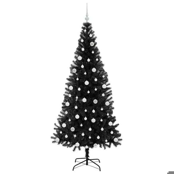 Maison Exclusive - Sort Juletræ 210 cm PVC Svart