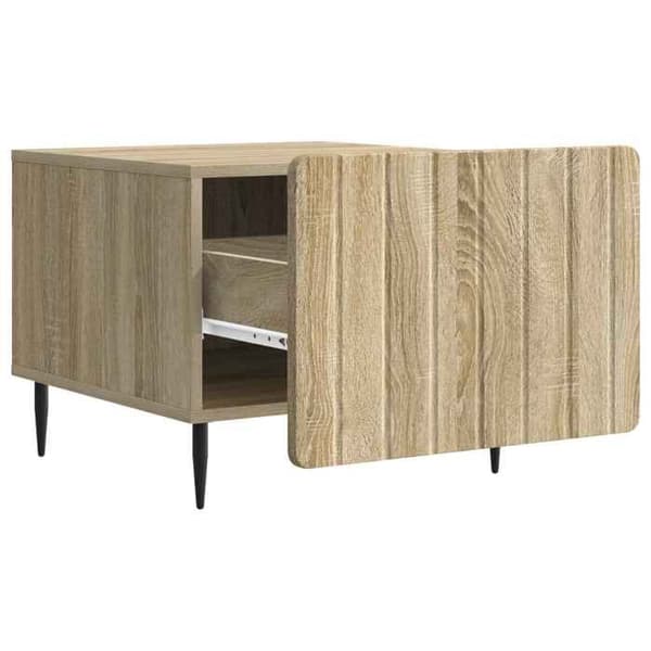 Maison Exclusive - Sofabord Egetræ Sonoma 49 x 50 x 42 cm Ingeniørtræ