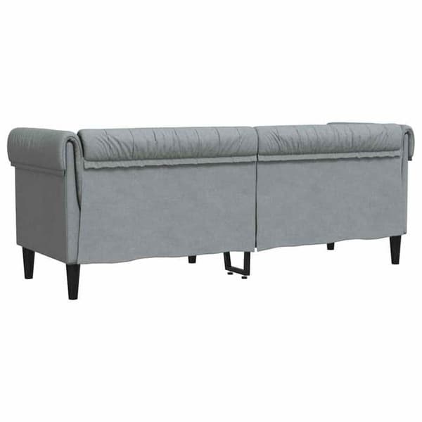 Maison Exclusive - Vaaleanharmaa sohva 201,5 x 74,5 x 74,5 cm Polyesteri