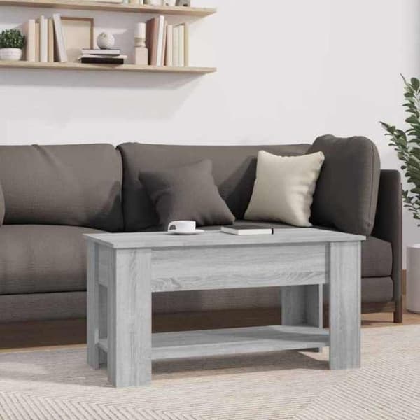 Maison Exclusive - Soffbord Sonoma grå 101x49x52 cm Ingenjörsträ Sonoma grå