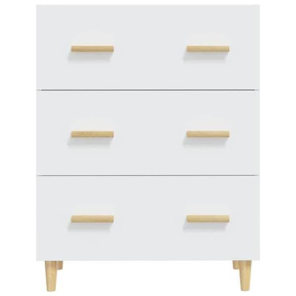 Maison Exclusive - Buffé Vit 70x34x90 cm Ingenjörsträ Vit