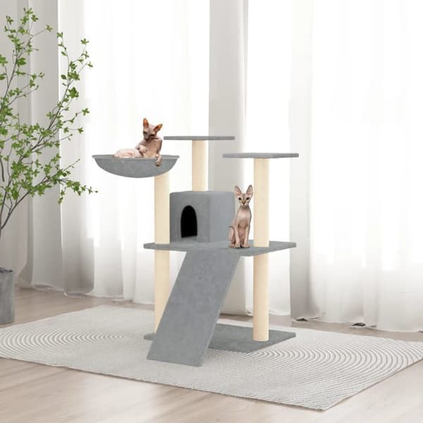 Maison Exclusive - Kattekradsetræ med sisal kløer Lys grå 83 cm Ljusgrått