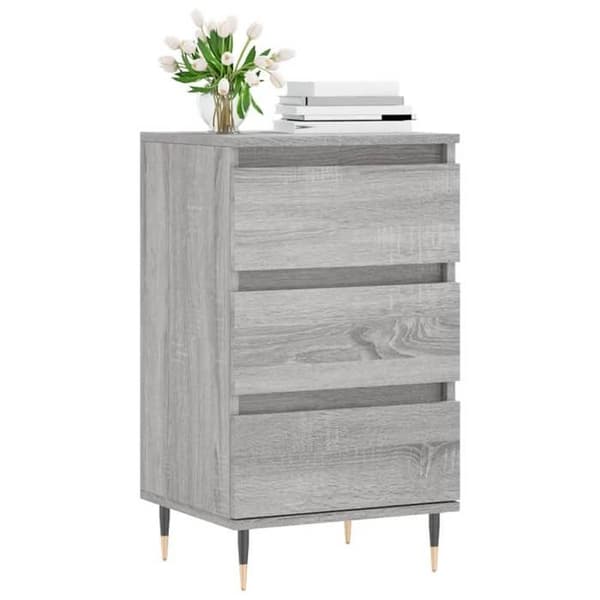 Maison Exclusive - Buffé Sonoma Grå 40x35x70 cm Ingenjörsträ
