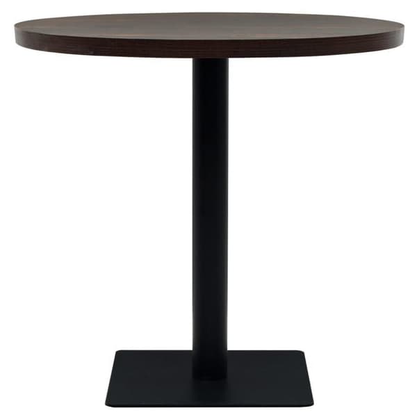 Maison Exclusive - MDF ja teräs bistropöytä Pyöreä 80 x 75 cm Tumman saarnen
