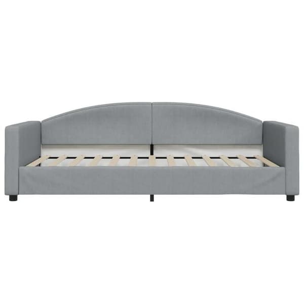 Maison Exclusive - Dagbädd med ljusgrå madrass 100x200 cm tyg