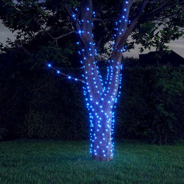 Solarguirlande - EKSKLUSIV HUS - 2x200 LED - Blå - 8 effekter - Indendørs & udendørs Blå