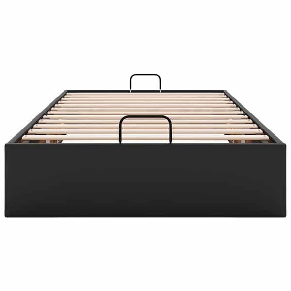 Sengestel ottoman - EKSKLUSIV HUS - Ottoman - 80x200 cm - Syntetisk læder sort - Hydraulisk løft Svart